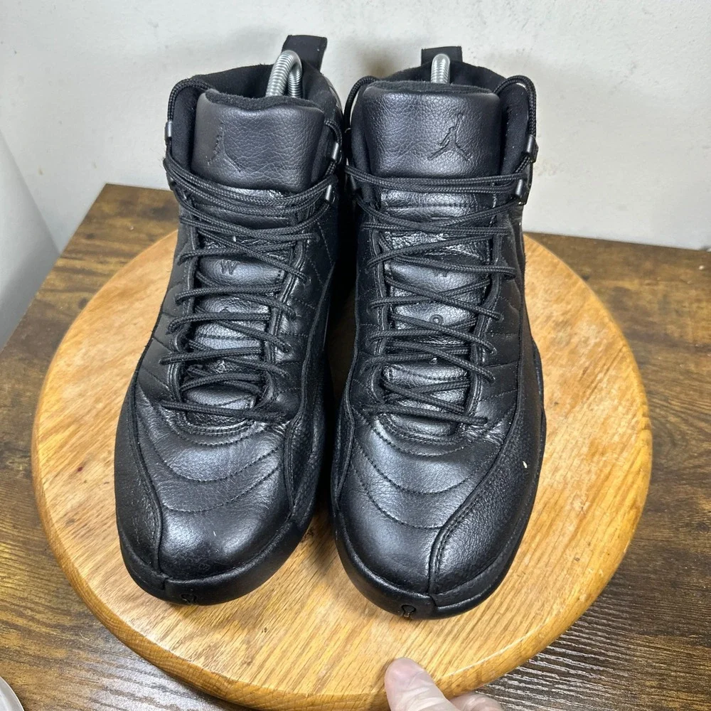 Jordan 12 Retro Winterized Triple Black Mens Basketball Shoes BQ6851-001 Size 10